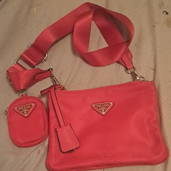Prada Red Crossbody Bag Set - Picture 1 of 4